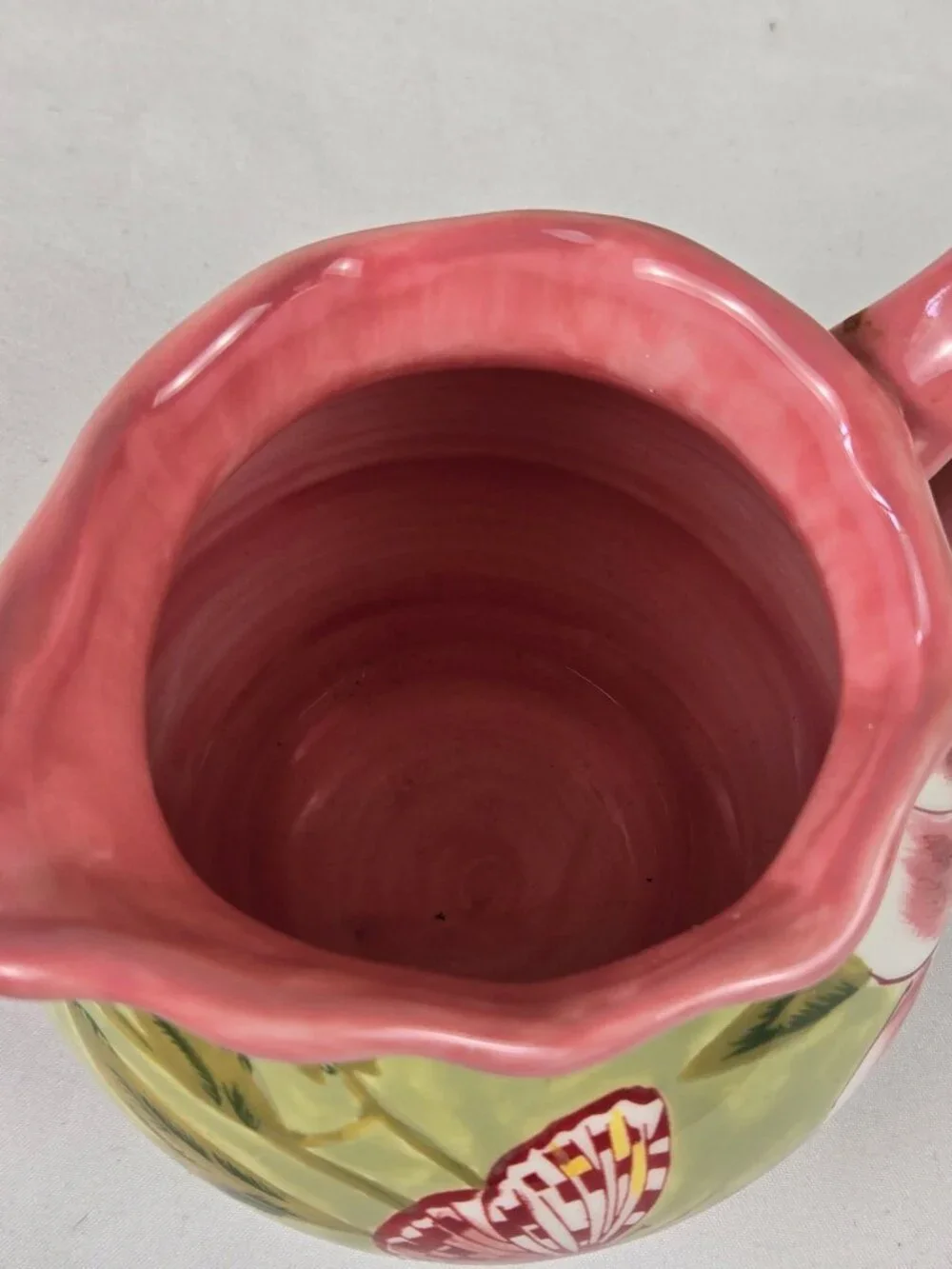 April Cornell Pink Flower Set 2 Snack Plates, Cup & Saucer, Creamer Contemporary